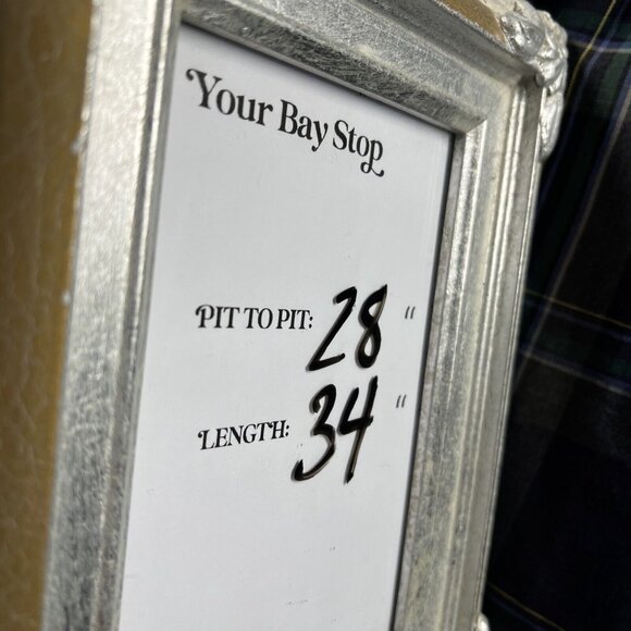 Ralph Lauren Men's Shirt XL Gray Blue Green Pony Plaid Long Sleeve Blake Button - Picture 7 of 8